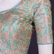 Green Banarasi Silk Blouse 10075010