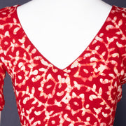 Red Batik Rayon Blouse 10075024