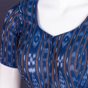 Blue Odisha Ikat Cotton Blouse 10075034