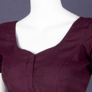 Purple Maheshwari Silk Cotton Blouse 10075051