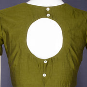 Green Maheshwari Silk Cotton Blouse 10075052