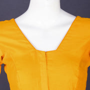 Yellow Maheshwari Silk Cotton Blouse 10075053