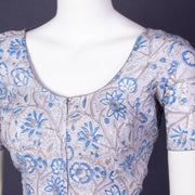 Blue Handblock Printed Cotton Blouse 10075222