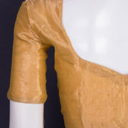 Gold Banarasi Tissue Silk Blouse 10075957