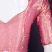 Pink Banarasi Tissue Silk Blouse 10075961