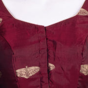 Maroon Banarasi Katan Silk Blouse 10076209