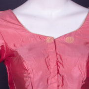 Peach Banarasi Katan Silk Blouse 10076214