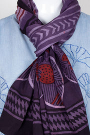 Lavender Vanaspathi Modal Silk Cotton Stole 10075285