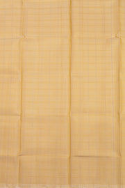 Sunkissed Beige Kanjivaram Silk 8 x 4 Stripes Dhoti With Gold Zari Border And With Shirt Material 10063277