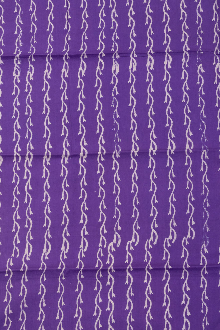 Violet 3-Piece Mulmul Cotton Salwar Suit Material 10068600 - Avishya