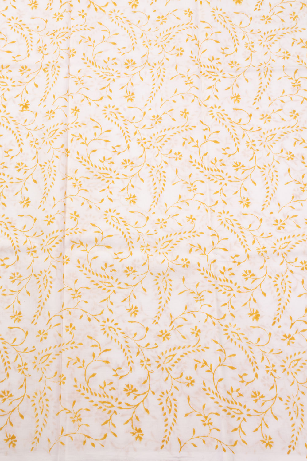 Yellow 3-Piece Mulmul Cotton Salwar Suit Material With Kota Dupatta
