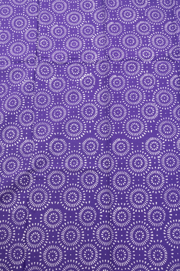 Violet 3-Piece Mulmul Cotton Salwar Suit Material