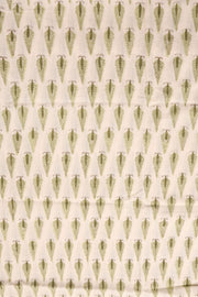 White Handblock Printed Silk Cotton 3 Piece Salwar Suit Material 10072923