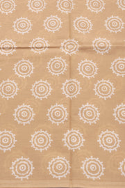 Brown Hand Block Printed Pure Cotton Salwar Suit Material 10072982