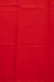 Red Scallop Embroidered Organza Salwar Suit Material 10073040