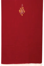 Red Batik Printed 3-Piece Salwar Suit Material 10076001