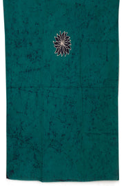 Green Batik Printed 3-Piece Salwar Suit Material 10075999