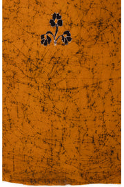 Yellow Batik Printed 3-Piece Salwar Suit Material 10075996