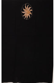 Black Batik Printed 3-Piece Salwar Suit Material 10075995