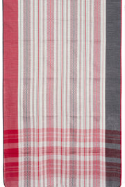 White Handloom Dhaniakhali Cotton Saree 10062574