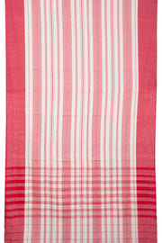 White Handloom Dhaniakhali Cotton Saree 10062579