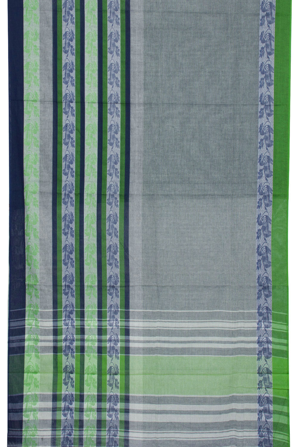 Grey Handloom Dhaniakhali Cotton Saree 10062580