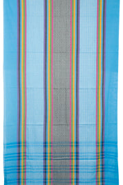 Celestial Blue Handloom Dhaniakhali Cotton Saree 10062587