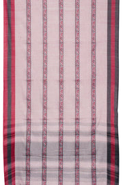 Pastel Pink Handloom Dhaniakhali Cotton Saree 10062591