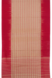 Beige Handloom Dhaniakhali Cotton Saree 10062599