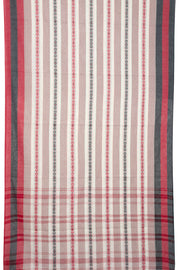 White Handloom Dhaniakhali Cotton Saree 10062600