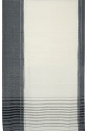 White Handloom Dhaniakhali Cotton Saree 10062561