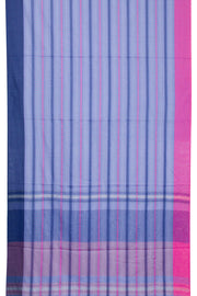 Pastel Blue Handloom Dhaniakhali Cotton Saree 10062584