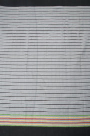 Off White Kantha Embroidered Cotton Saree - Avishya