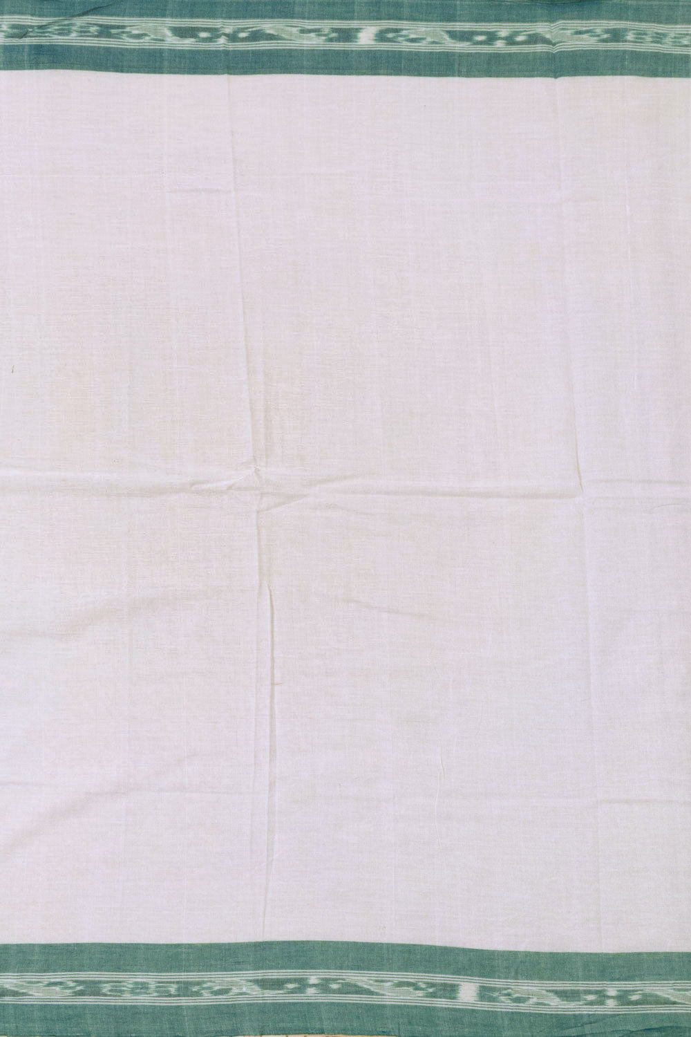 White Handloom Odisha Ikat Cotton Saree - Avishya