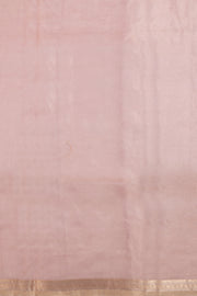 Peach Embroidered Pure Silk Tissue Organza Saree 10065758 - Avishya