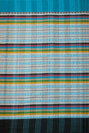 Blue Handloom Dhaniakhali Cotton Saree - Avishya