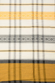 Off White Handloom Dhaniakhali Cotton Saree - Avishya