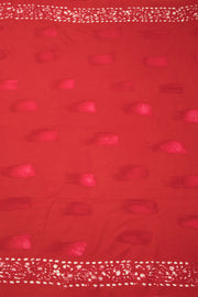 Pink Batik Printed Muslin Silk Saree - Avishya