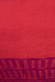 Red And Purple Dual Tone Bamboo Silk Saree 10068783