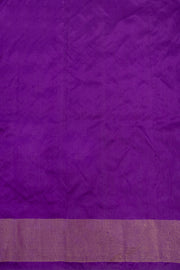 Powder Purple Handloom Pochampally Ikat Silk Saree 10069821