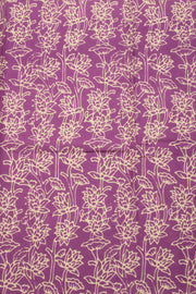 Purple Vanaspathi Printed Mulmul Cotton Saree 10070249