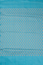 Violet Printed Kalamkari Tussar Silk Saree with Kantha Border 10070519