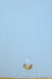 Light Blue Hand painted Chiffon saree 10070965