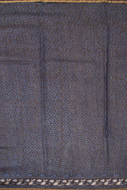 Blue Jahota Printed Silk Cotton Saree 10072946