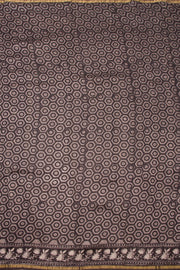 Grey Jahota Printed Silk Cotton Saree 10072947