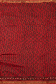 Black Jahota Printed Silk Cotton Saree 10072949