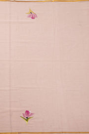 Beige Hand Painted Chiffon Saree 10073499