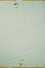 Green Hand Painted Chiffon Saree 10073501