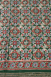 Green Ethnic Printed Stone Work Modal Silk Saree 10074041