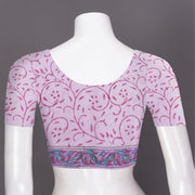 Violet Sanganeri Printed Mulmul Cotton saree 10074070